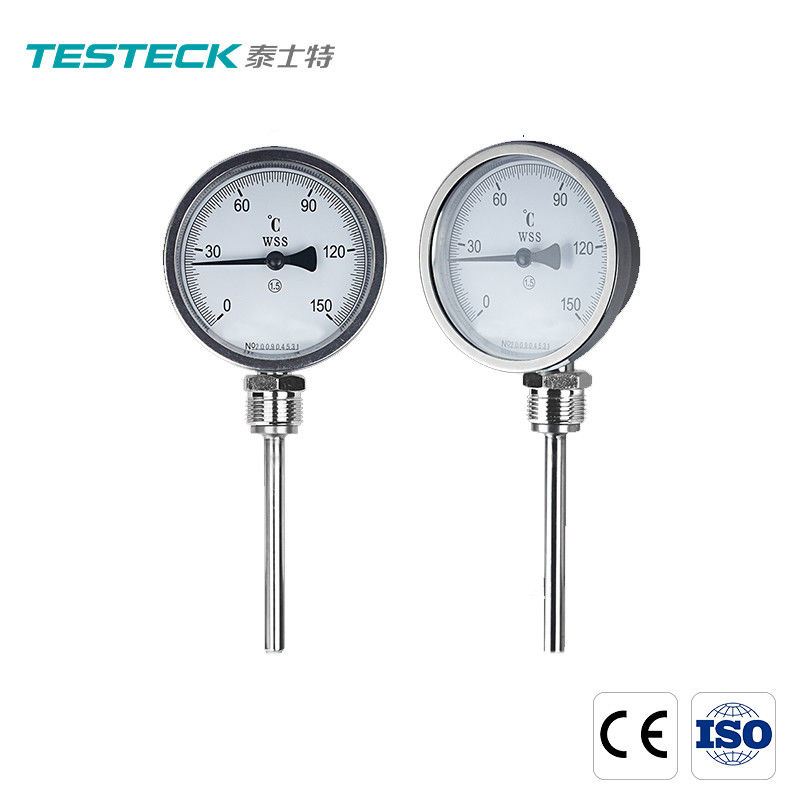 Calibre bimetálico industrial de aço inoxidável do termômetro bimetálico de 100MM