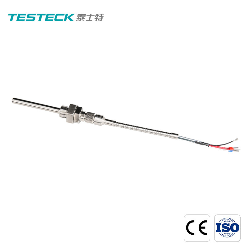 Sensor de temperatura da RTD Pt100 do par termoelétrico do encanamento com luva