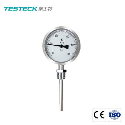 Calibre bimetálico de aço inoxidável bimetálico axial da temperatura do termômetro WSS501