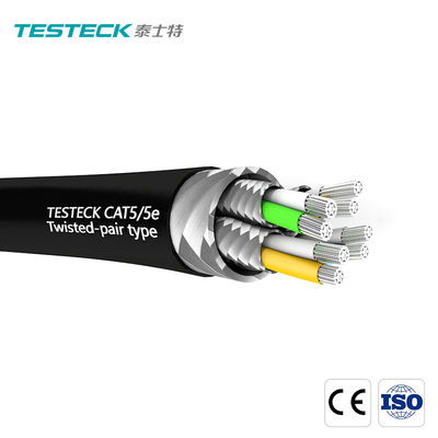 fio simétrico do twisted pair do cabo 100Ohm da central elétrica de 300V CAT5